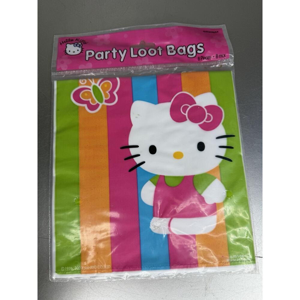 Vintage 2004 Sanrio Hello Kitty Party Loot Treat Bags New Sealed Y2K